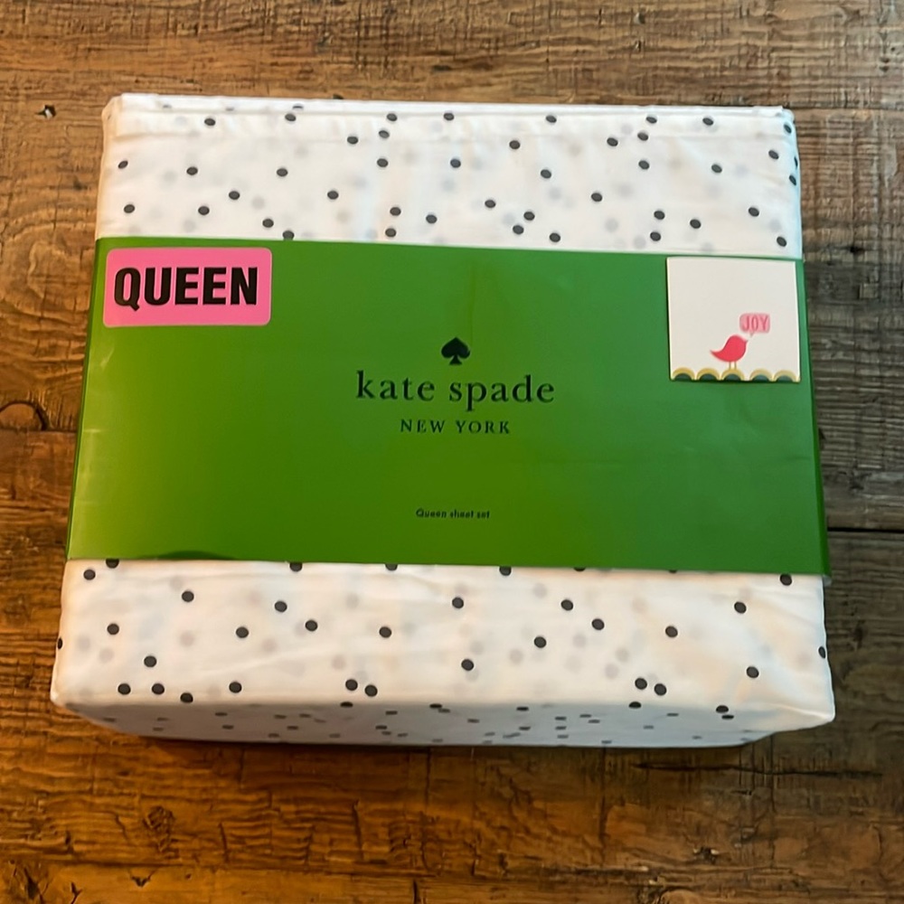 Kate Spade queen sheet set